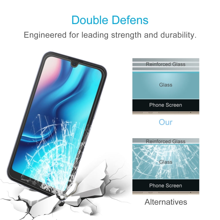 50 PCS 0.26mm 9H 2.5D Tempered Glass Film For Itel A37
