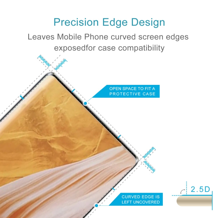 50 PCS 0.26mm 9H 2.5D Tempered Glass Film For ZTE Axon 40 Ultra