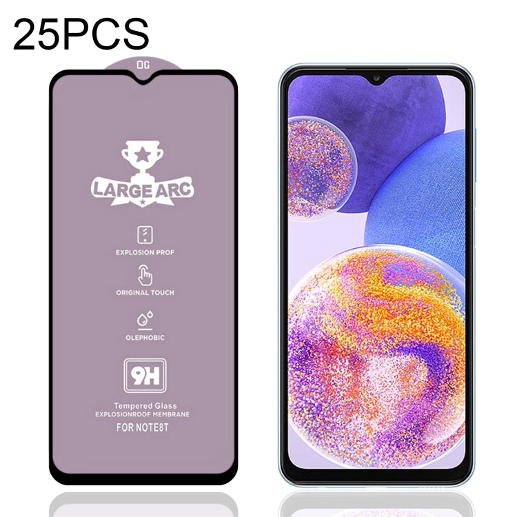 25 PCS 9H HD Alumina Tempered Glass Film For OPPO Realme 5 / Samsung Galaxy A23