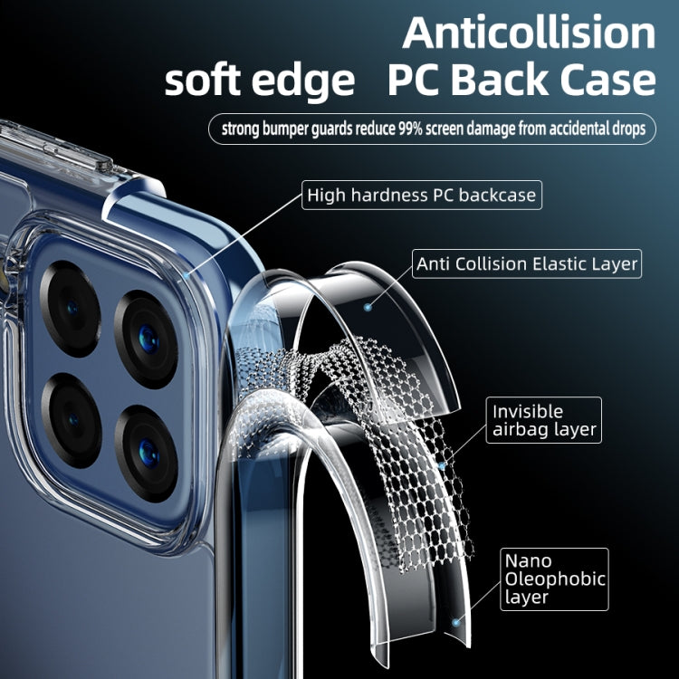 For Samsung Galaxy M53 Ice Crystal PC + TPU Phone Case