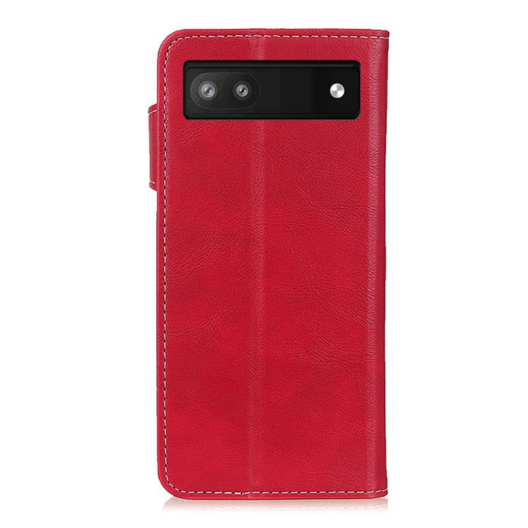 For Google Pixel 6a S-Type Stitching Calf Texture Leather Phone Case