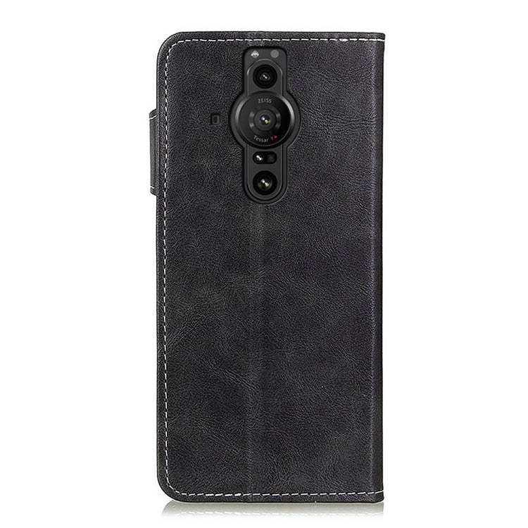 For Sony Xperia Pro-I S-Type Stitching Calf Texture Leather Phone Case