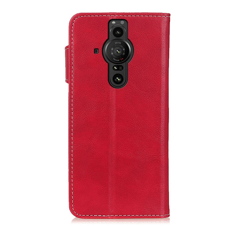 For Sony Xperia Pro-I S-Type Stitching Calf Texture Leather Phone Case
