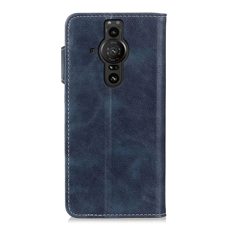 For Sony Xperia Pro-I S-Type Stitching Calf Texture Leather Phone Case
