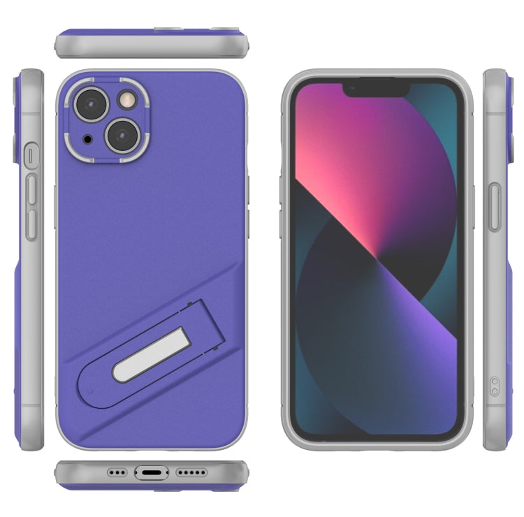 For iPhone 13 Invisible Holder TPU + PC Phone Case