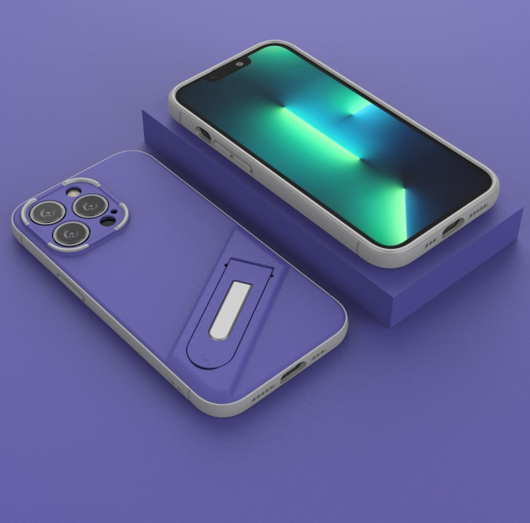 For iPhone 13 Pro Invisible Holder TPU + PC Phone Case