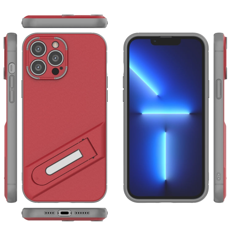 For iPhone 13 Pro Max Invisible Holder TPU + PC Phone Case