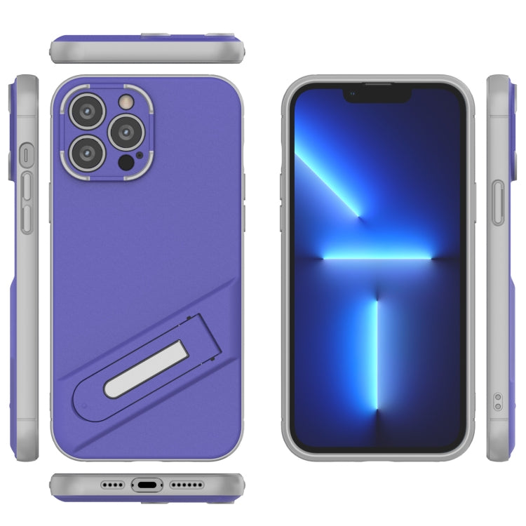 For iPhone 13 Pro Max Invisible Holder TPU + PC Phone Case