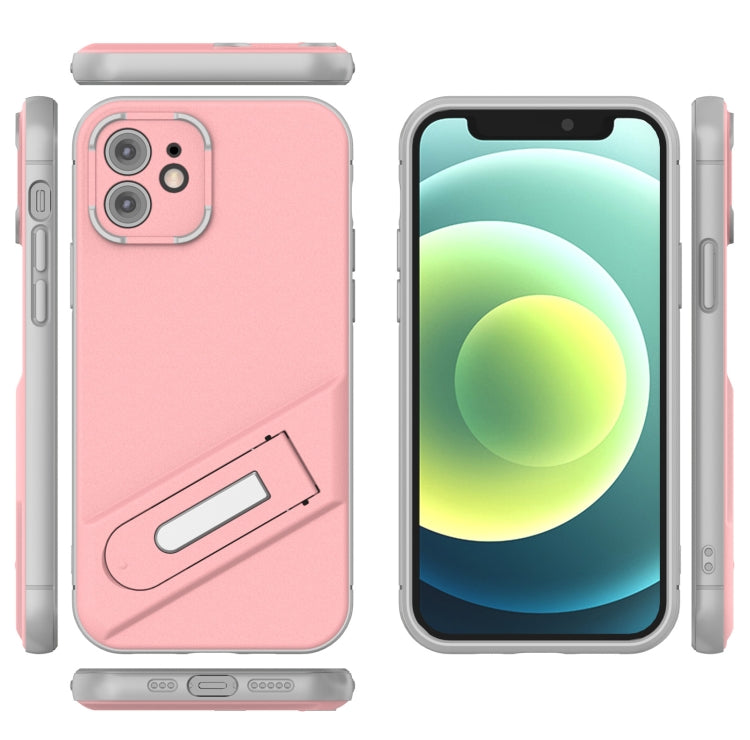 For iPhone 12 Invisible Holder TPU + PC Phone Case