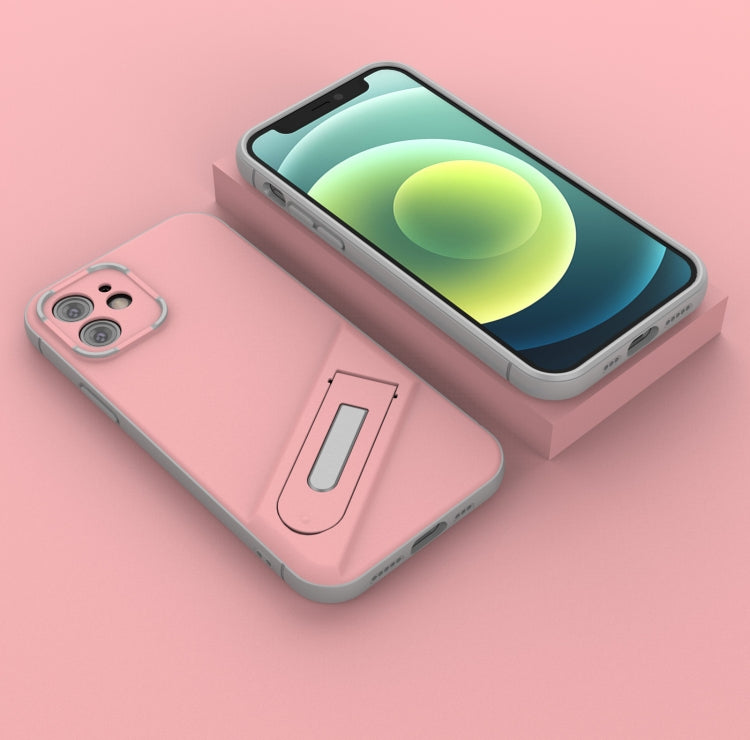 For iPhone 12 Invisible Holder TPU + PC Phone Case