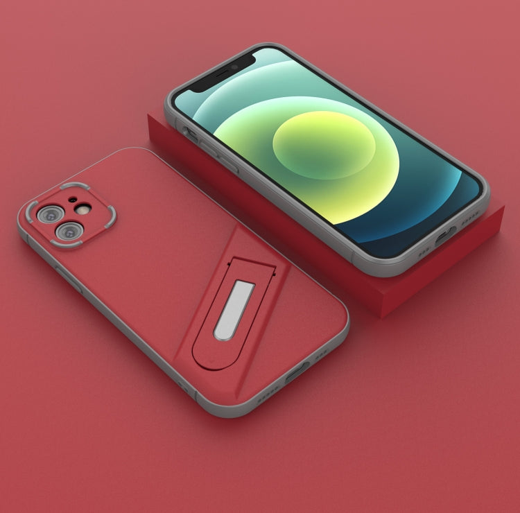 For iPhone 12 Invisible Holder TPU + PC Phone Case