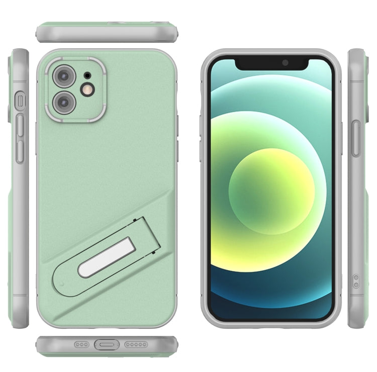 For iPhone 12 Invisible Holder TPU + PC Phone Case