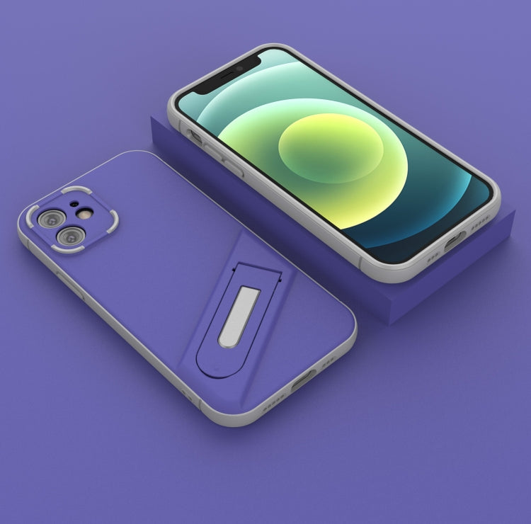 For iPhone 12 Invisible Holder TPU + PC Phone Case