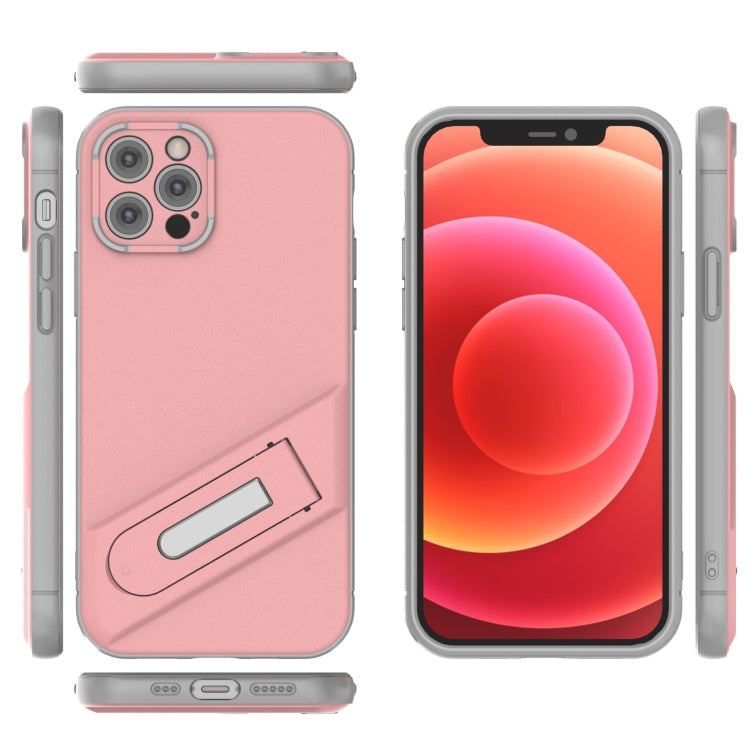 For iPhone 12 Pro Invisible Holder TPU + PC Phone Case