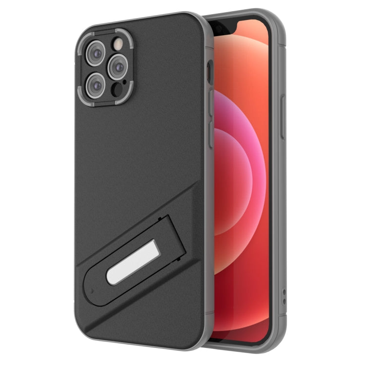 For iPhone 12 Pro Invisible Holder TPU + PC Phone Case