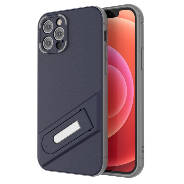 For iPhone 12 Pro Invisible Holder TPU + PC Phone Case