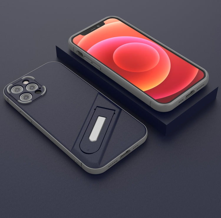 For iPhone 12 Pro Invisible Holder TPU + PC Phone Case