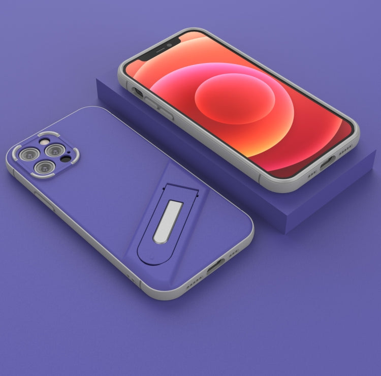 For iPhone 12 Pro Invisible Holder TPU + PC Phone Case