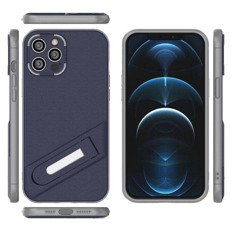 For iPhone 12 Pro Max Invisible Holder TPU + PC Phone Case