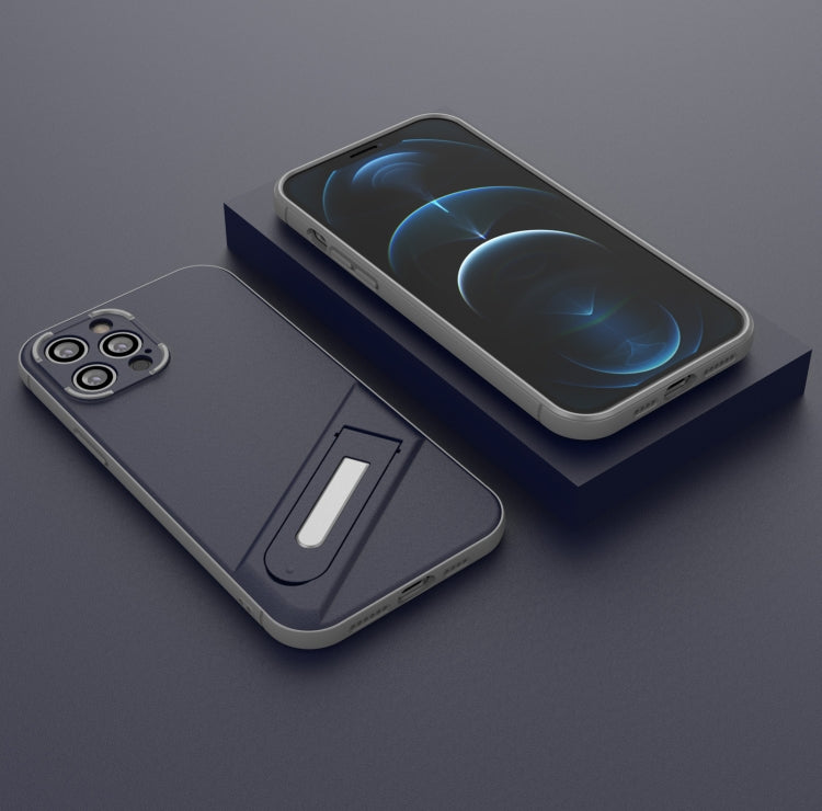 For iPhone 12 Pro Max Invisible Holder TPU + PC Phone Case