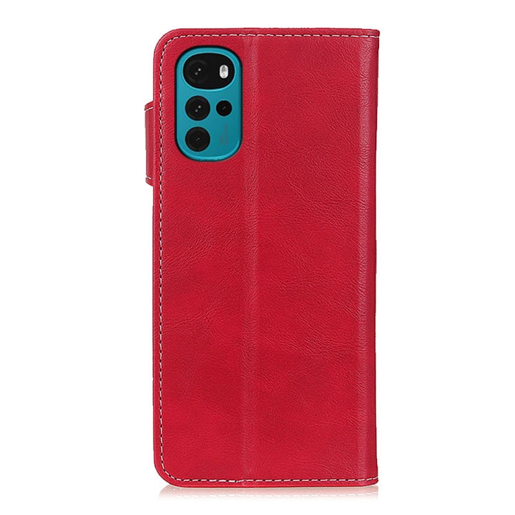 For Motorola Moto G22 S-Type Stitching Calf Texture Leather Phone Case