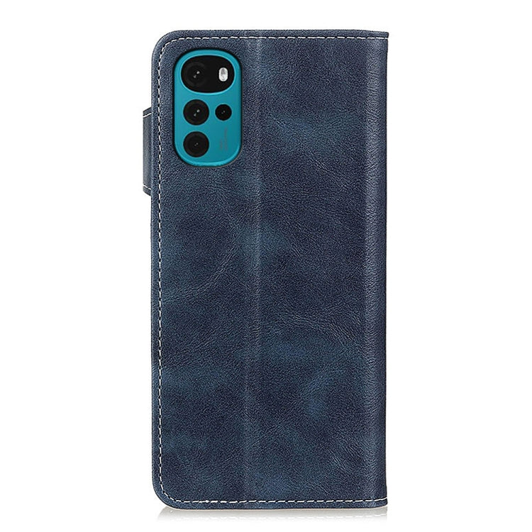 For Motorola Moto G22 S-Type Stitching Calf Texture Leather Phone Case