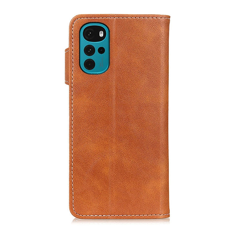 For Motorola Moto G22 S-Type Stitching Calf Texture Leather Phone Case