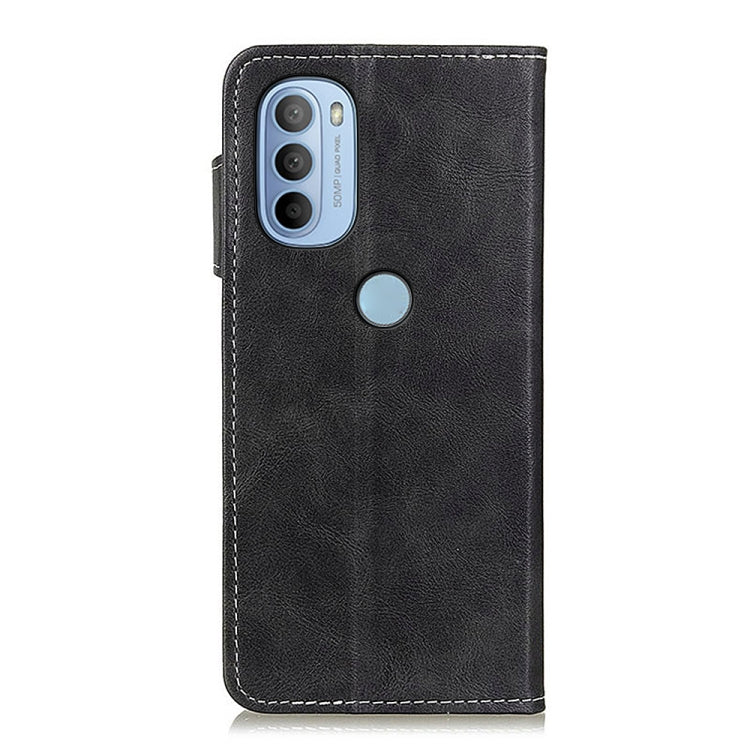 For Motorola Moto G31 / G41 S-Type Stitching Calf Texture Leather Phone Case
