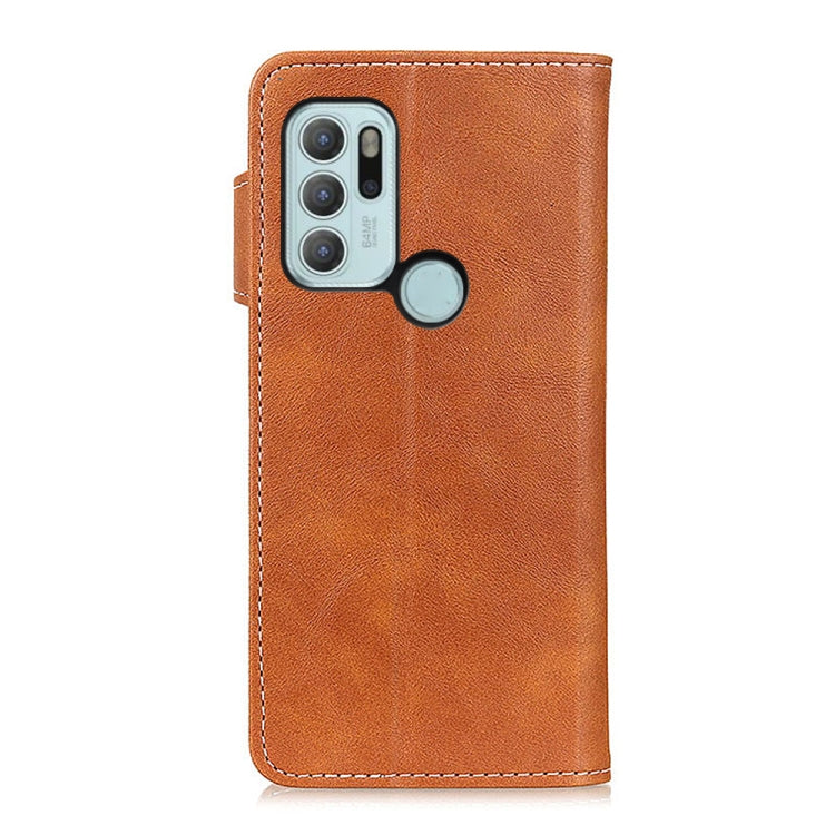 For Motorola Moto G60S S-Type Stitching Calf Texture Leather Phone Case