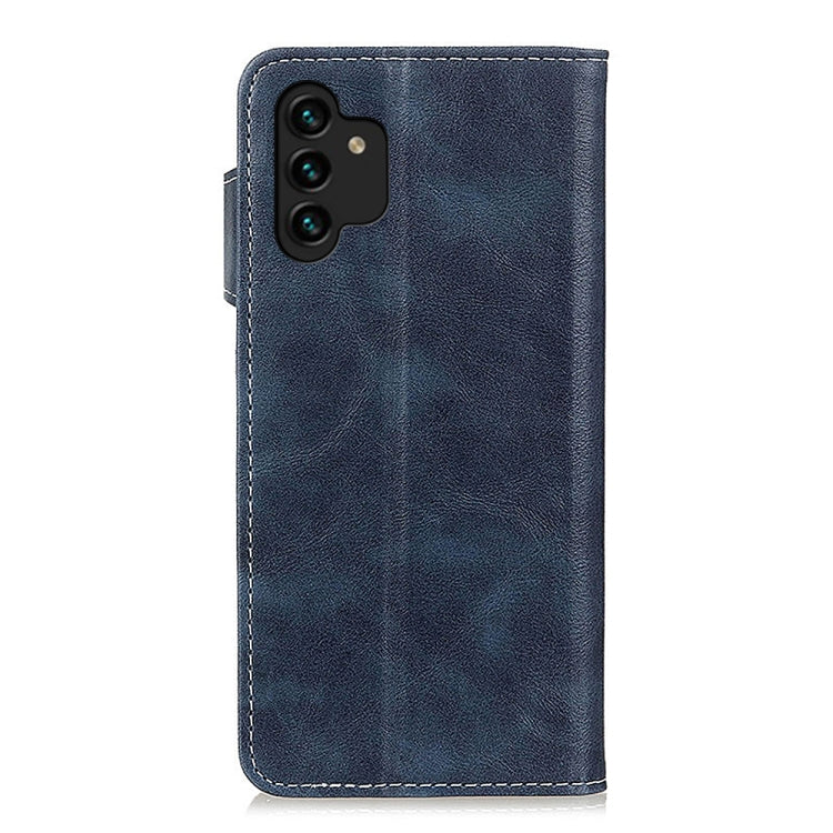 For Samsung Galaxy A13 4G S-Type Stitching Calf Texture Leather Phone Case