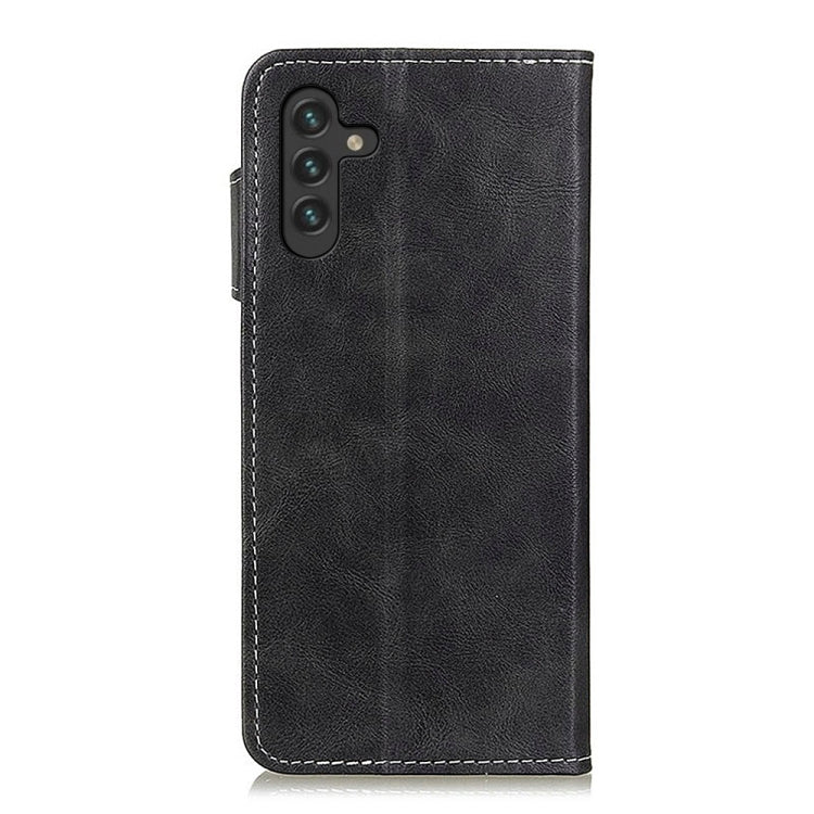 For Samsung Galaxy A13 5G S-Type Stitching Calf Texture Leather Phone Case