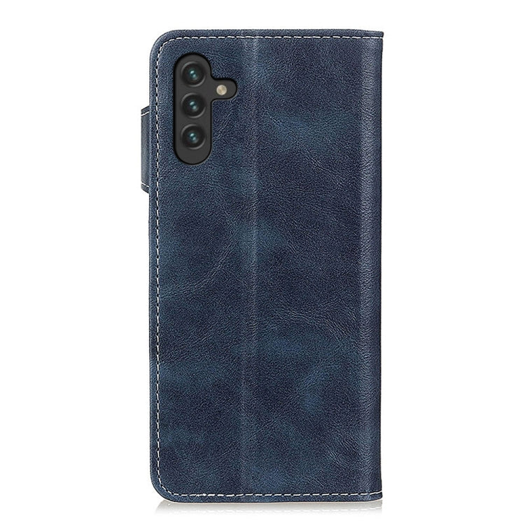 For Samsung Galaxy A13 5G S-Type Stitching Calf Texture Leather Phone Case