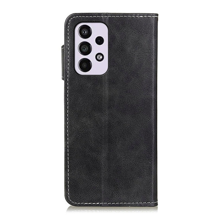 For Samsung Galaxy A33 5G S-Type Stitching Calf Texture Leather Phone Case