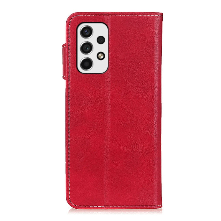 For Samsung Galaxy A53 5G S-Type Stitching Calf Texture Leather Phone Case