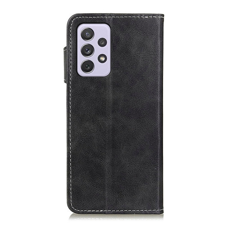 For Samsung Galaxy A73 5G S-Type Stitching Calf Texture Leather Phone Case