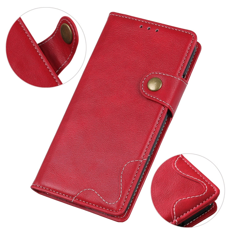 For Samsung Galaxy A73 5G S-Type Stitching Calf Texture Leather Phone Case