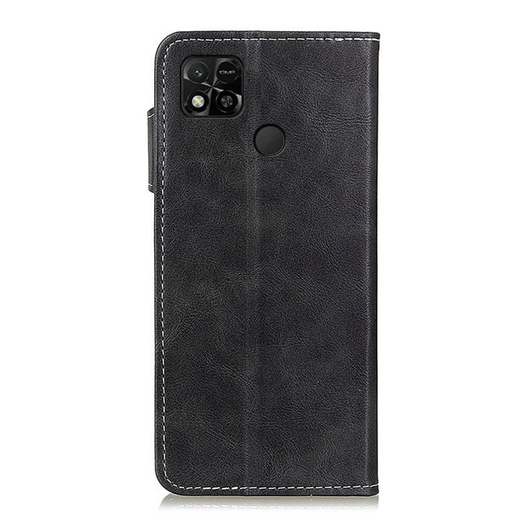 For Xiaomi Redmi 10A S-Type Stitching Calf Texture Leather Phone Case