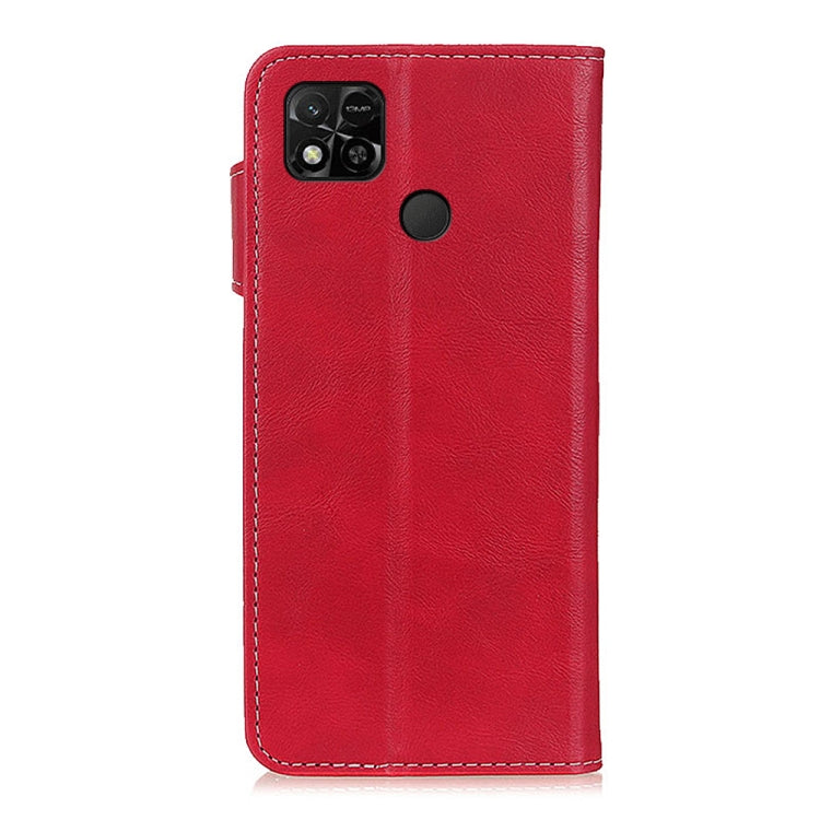 For Xiaomi Redmi 10A S-Type Stitching Calf Texture Leather Phone Case