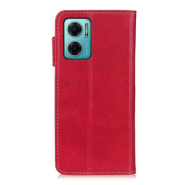 For Xiaomi Redmi Note 11E / Redmi 10 5G S-Type Stitching Calf Texture Leather Phone Case