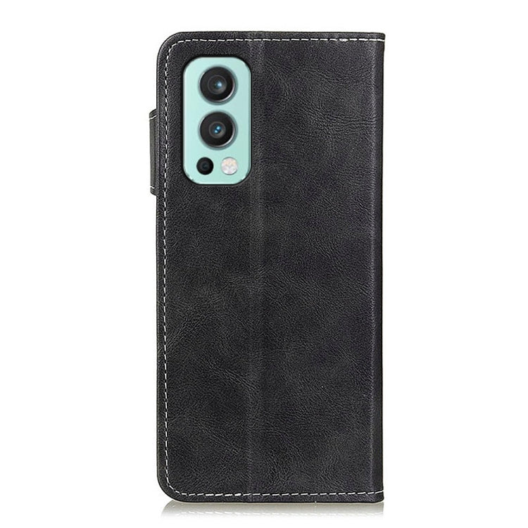 For OnePlus Nord 2 5G S-Type Stitching Calf Texture Leather Phone Case