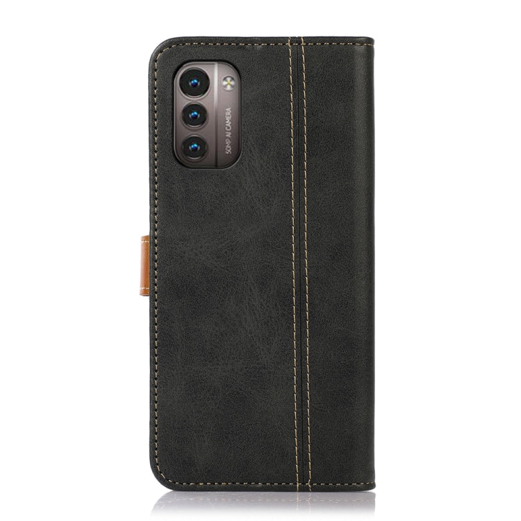 For Nokia G21 Stitching Thread Calf Texture Leather Phone Case