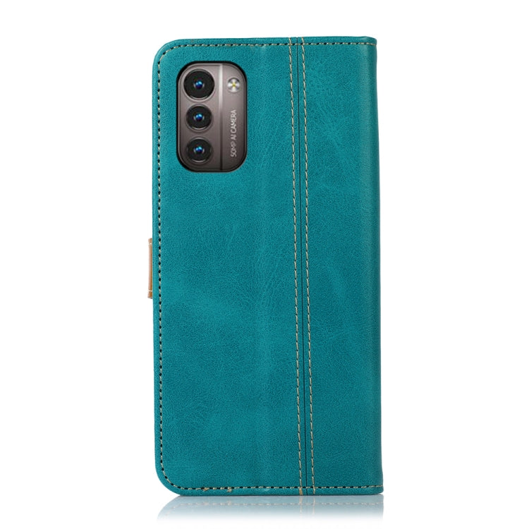 For Nokia G21 Stitching Thread Calf Texture Leather Phone Case