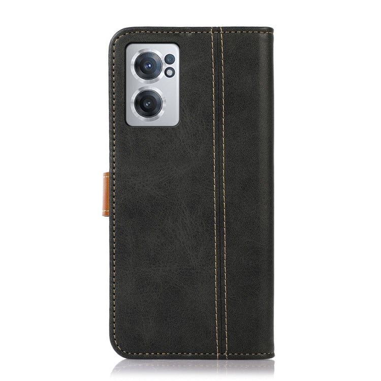 For OnePlus Nord CE 2 5G Stitching Thread Calf Texture Leather Phone Case