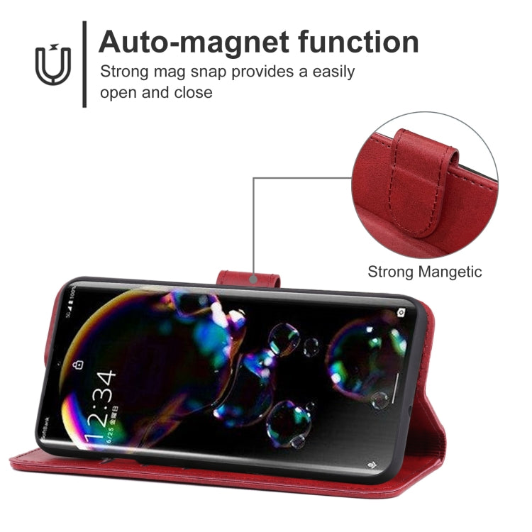 For Sharp Aquos R7/P7 Leather Phone Case