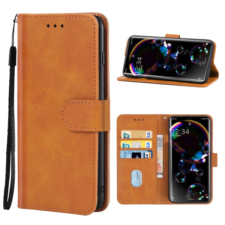 For Sharp Aquos R7/P7 Leather Phone Case