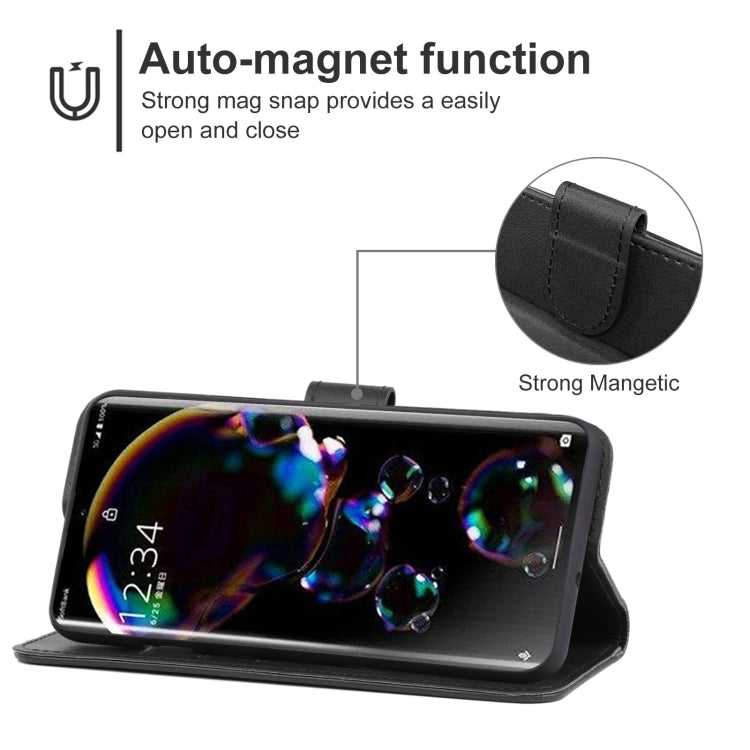 For Sharp Aquos R7/P7 Leather Phone Case