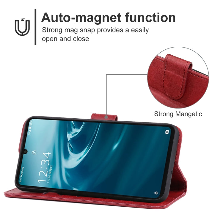 For Sharp Simple Sumaho 6/A201SH Leather Phone Case