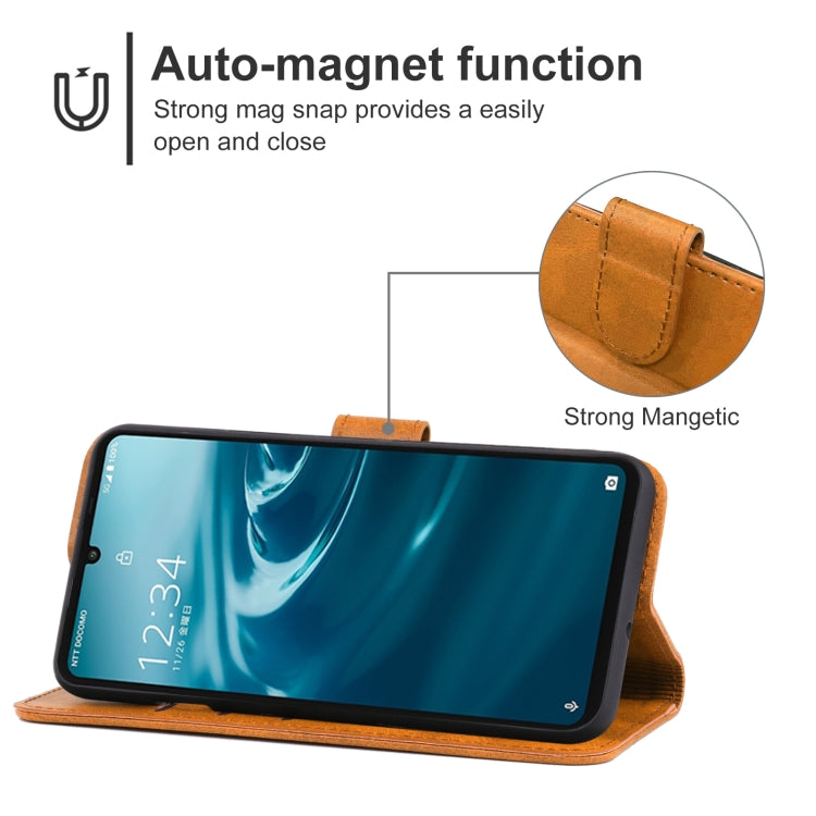 For Sharp Simple Sumaho 6/A201SH Leather Phone Case