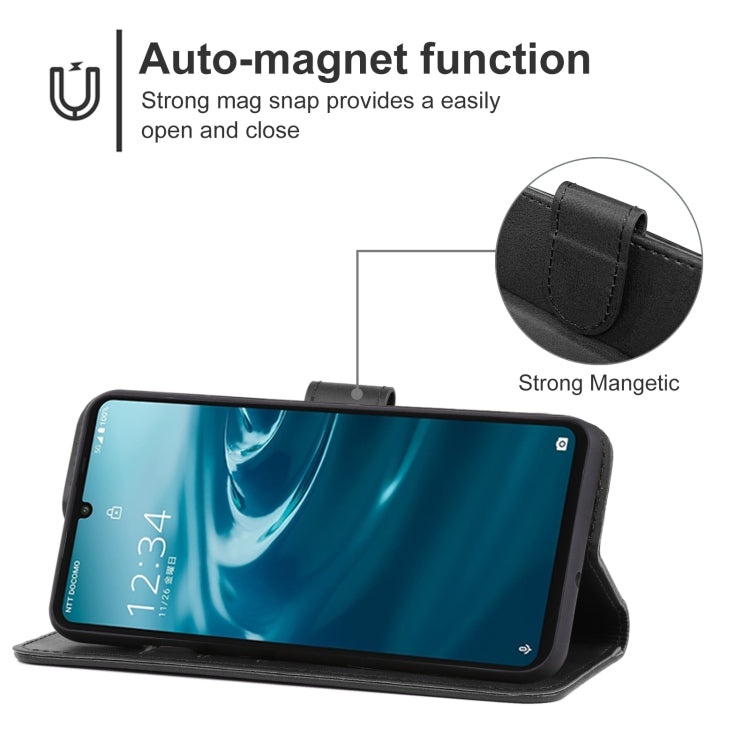For Sharp Simple Sumaho 6/A201SH Leather Phone Case