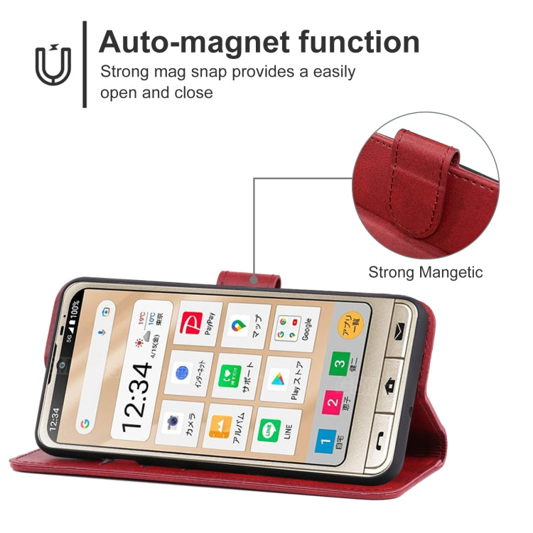 For Sharp Aquos Sense 6/SHG05/SH-54B/Sense 6S/SHG07 Leather Phone Case